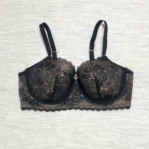 Aerie Real Power Balconette Lightly Lined Lace Bra | 36DD